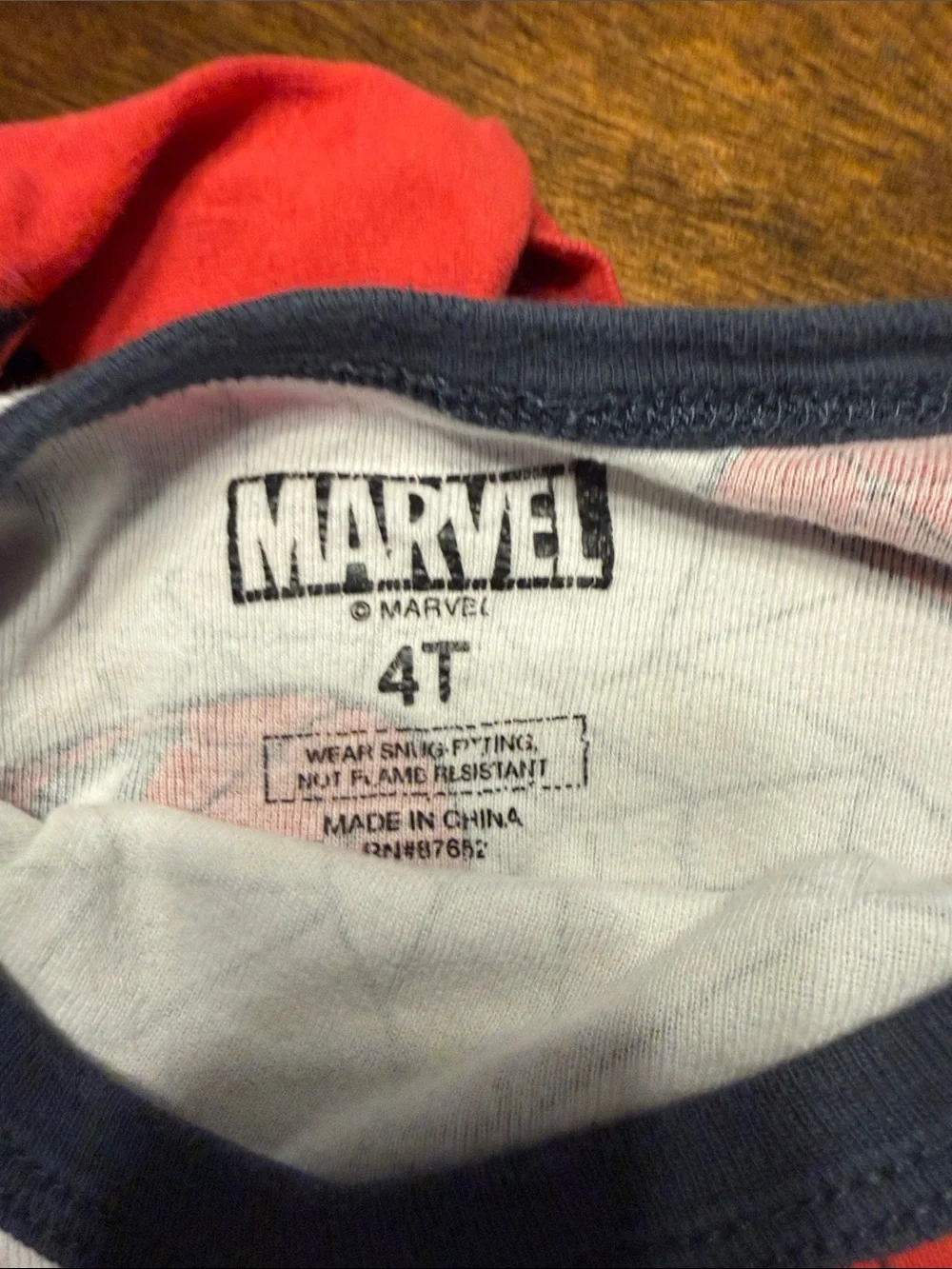 Spider-Man Kids Pajama Set - Red, Blue, White size 4T